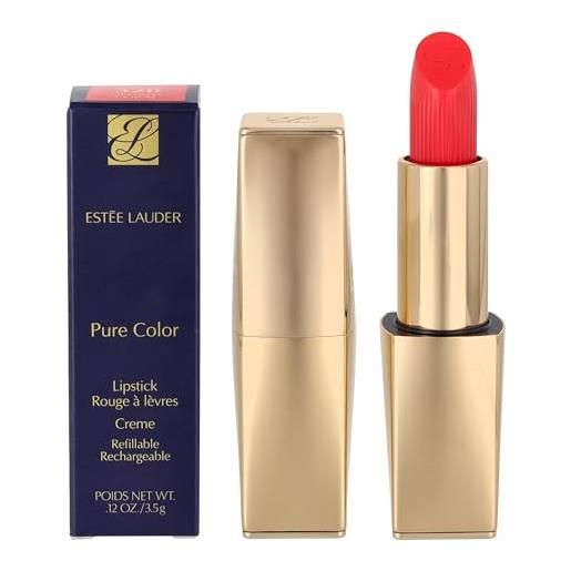 Estee Lauder estée lauder pure color crema rossetto n. 320 defiant coral, 1 pezzo