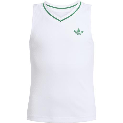 ADIDAS ORIGINALS tank pro white canotta tennis ragazza