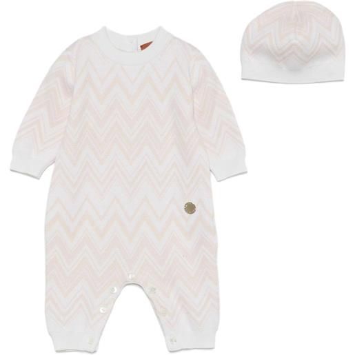 Missoni Kids set di 2 tutine con motivo chevron - rosa