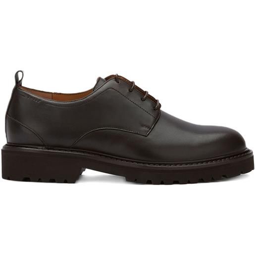 Bally derby stringate in pelle - marrone