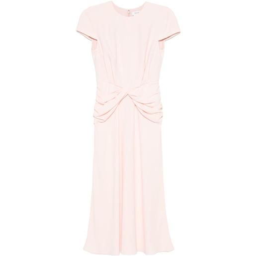 Alexander McQueen abito midi con dettaglio attorcigliato - rosa