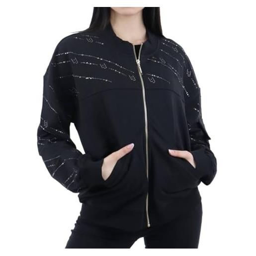 Liu Jo Jeans felpa aperta donna liu jo nero es24lj71 ta4169 fs090 xs