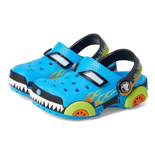 Crocs classic iam monster truck cg t, zoccoli unisex - bambini e ragazzi, neon oceano, 24/25 eu