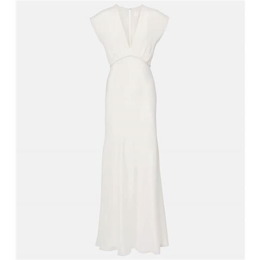 Max Mara abito lungo burano in seta