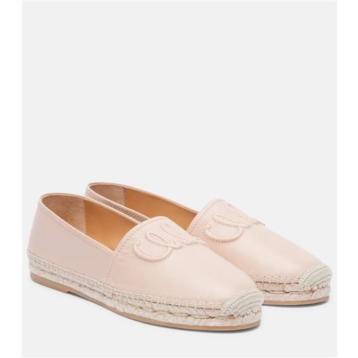 Chloe chloã© espadrillas isla in pelle con logo