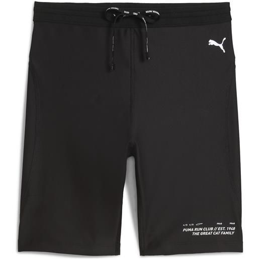 PUMA calzamaglia corta con grafica run club 7 da donna, accessori, nero, s