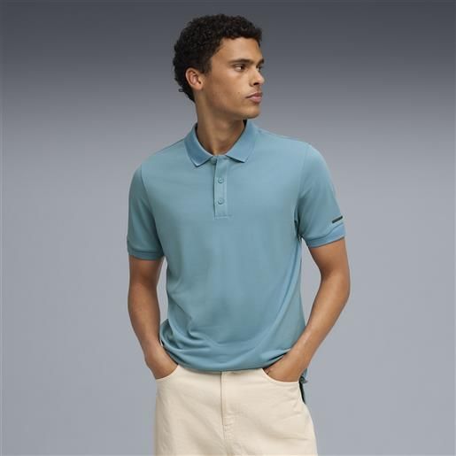 PUMA polo porsche design da uomo, abbigliamento, blu, s