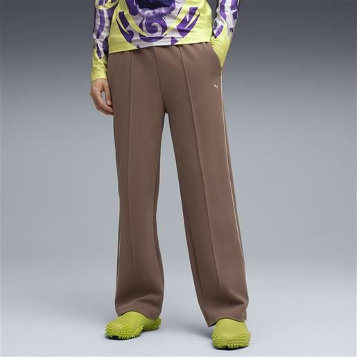 PUMA pantaloni sportivi t7 da uomo, abbigliamento, marrone, xl