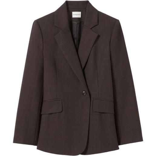 Claudie Pierlot blazer monopetto in lana - marrone