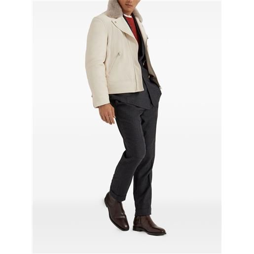 Brunello Cucinelli blazer doppiopetto - grigio