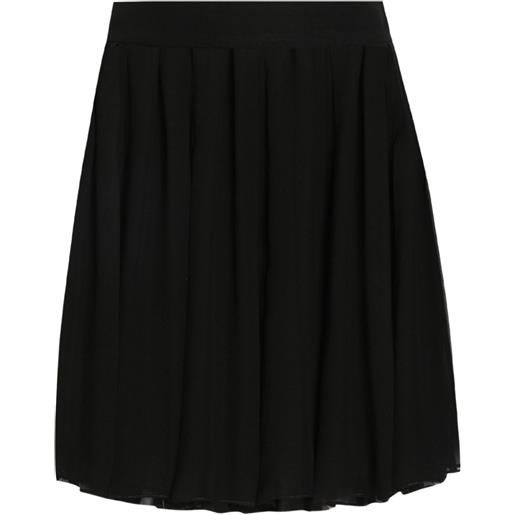 Dolce & Gabbana minigonna dna con pieghe - nero
