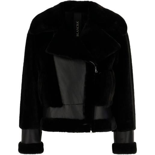Blancha giacca in shearling - nero