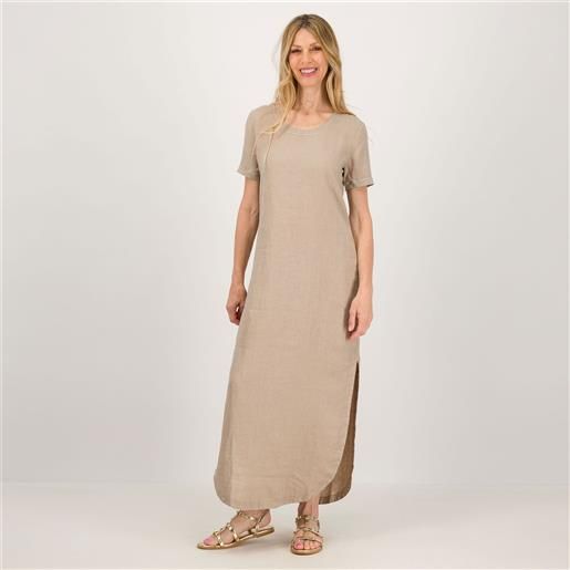 Abito Donna Estate In Cotone E Lino - Manica Corta Con Tasca, Comodo E Morbido - Foto 6