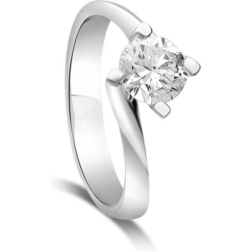 ALFIERI & ST. JOHN anello solitario valentino alfieri & st john in oro bianco con diamanti ct 0,94 colore g purezza si1 misura 14,5