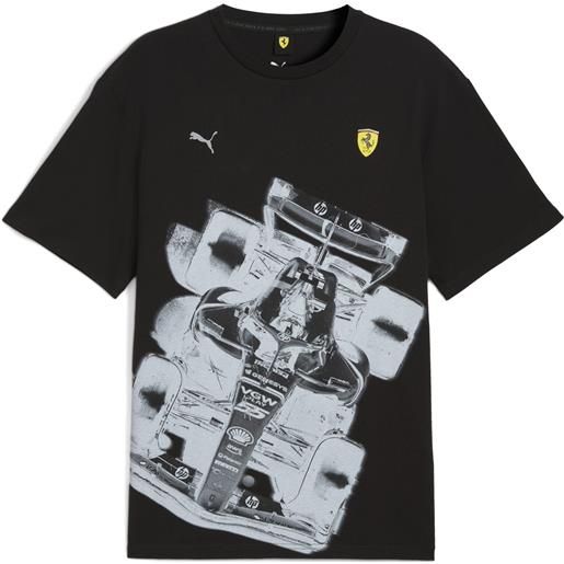 PUMA t-shirt scuderia ferrari premium da uomo, accessori, nero, xl