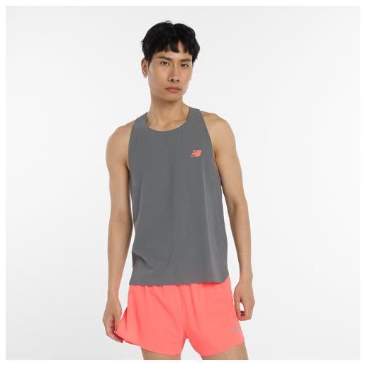 New Balance uomo race day ultra light singlet in rosa, politessuto, taglia l