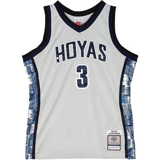 Mitchell & Ness t-shirt ncaa georgetown allen iverson 1995 - grigio