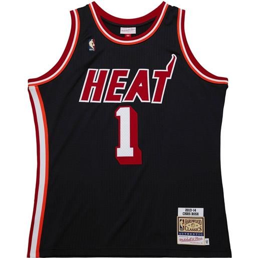 Mitchell & Ness maglia nba heat 2013 chris bosh - nero