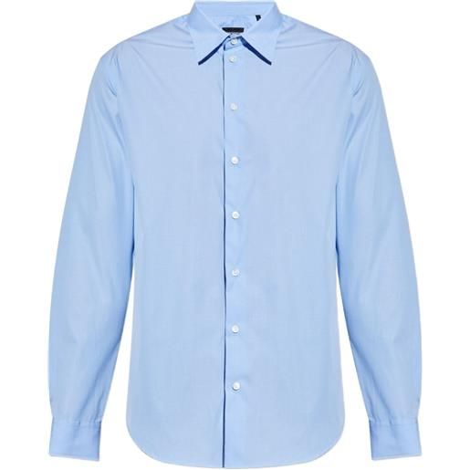 Emporio Armani camicia a righe - blu