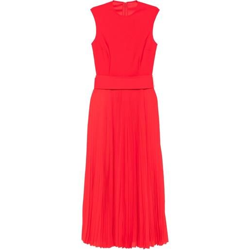 Solace London abito lungo smanicato sophie - rosso