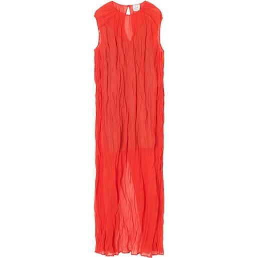 Alysi abito lungo smanicato - rosso