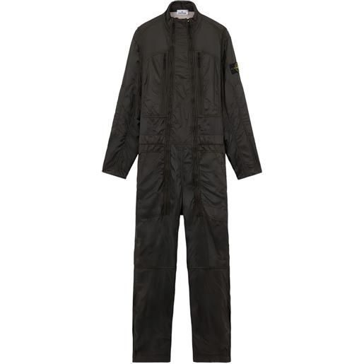 Stone Island tuta intera a maniche lunghe - nero