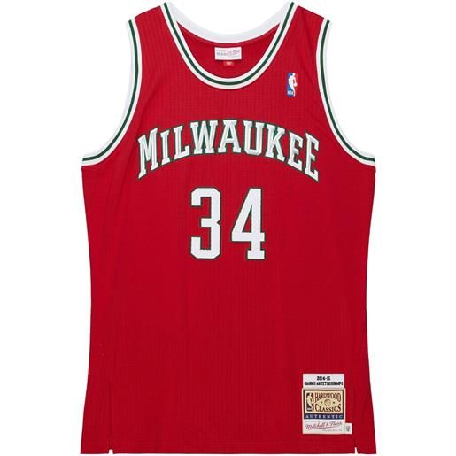 Mitchell & Ness t-shirt nba milwaukee bucks 2014 giannis antetokounmpo - rosso