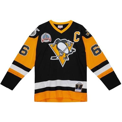 Mitchell & Ness x pittsburgh penguins t-shirt 1991 mario lemieux - nero
