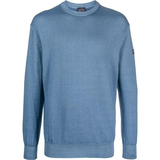 Paul & Shark maglione con applicazione - blu