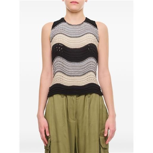 VITELLI top con stampa - toni neutri