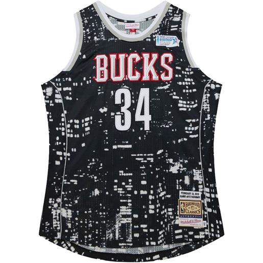 Mitchell & Ness t-shirt nba world rising stars all-star 2015 giannis antetokounmpo - nero