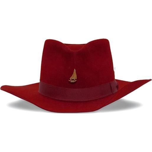 Nick Fouquet cappello doldrums con banda in gros grain - rosso
