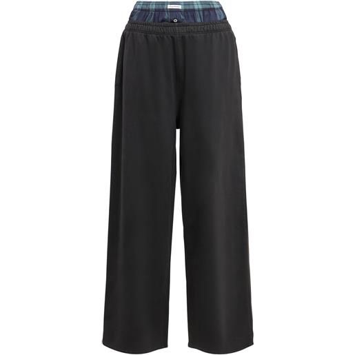 ACNE STUDIOS pantaloni boyfriend in felpa di cotone biologico