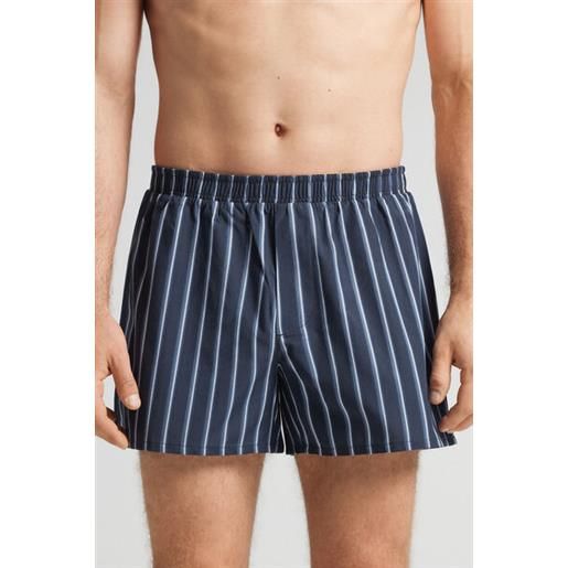 Intimissimi boxer in tela a fantasia blu