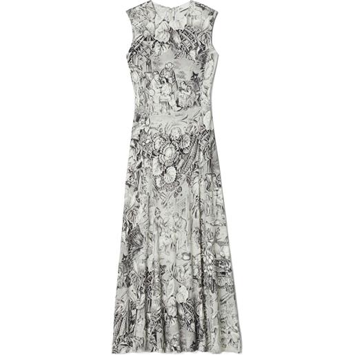 Tory Burch abito lungo smanicato - grigio