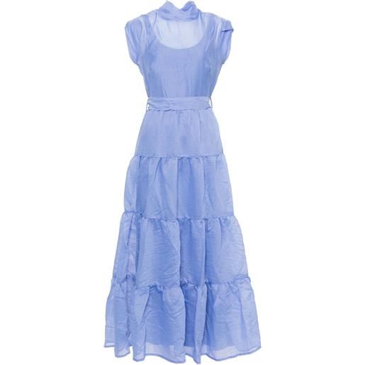 Baruni abito lungo tsai - blu