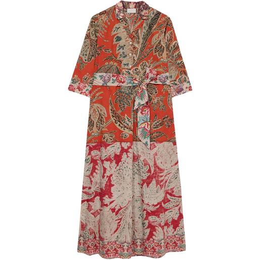 Pierre-Louis Mascia abito diomedes con stampa paisley - rosso