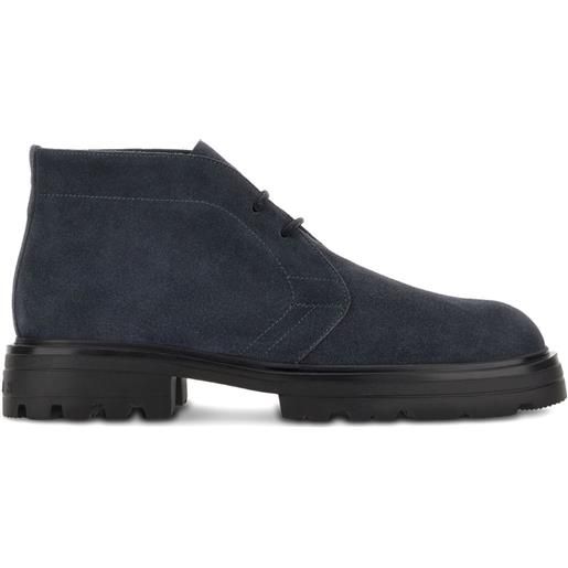 Hogan stivali in pelle scamosciata - blu
