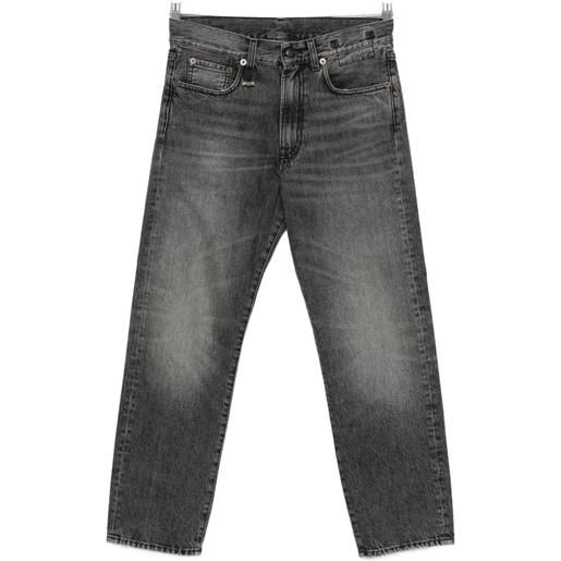 R13 jeans con applicazione logo - nero