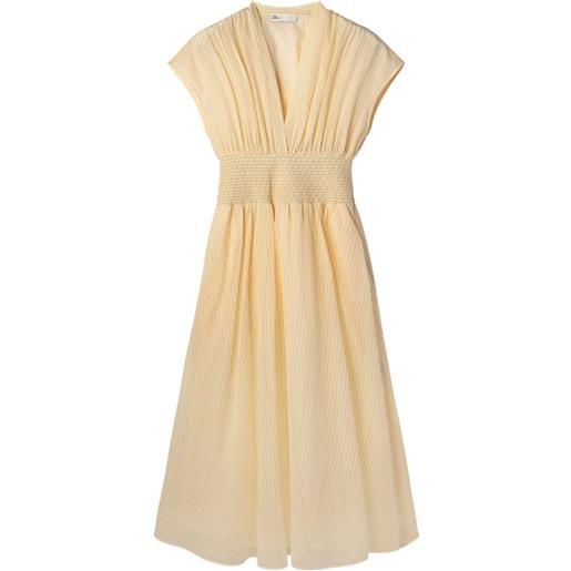 Tory Burch abito midi con scollo a v - toni neutri