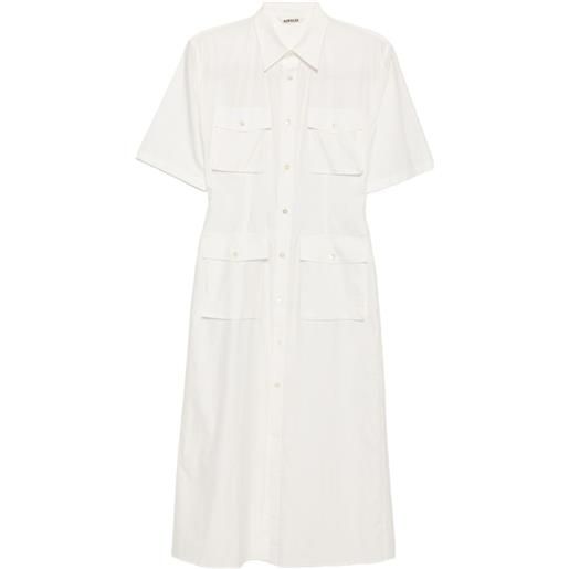 Auralee chemisier finx in twill - bianco