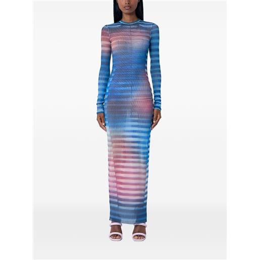 Jean Paul Gaultier abito a maniche lunghe - blu