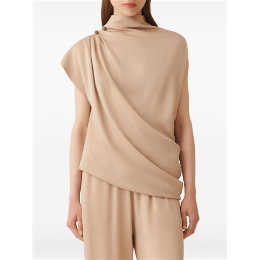 Fabiana Filippi blusa a collo alto - toni neutri