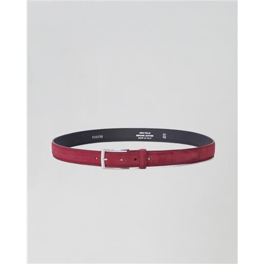 LeatherTrend.it cecilia - cintura bordeaux in vera pelle scamosciata