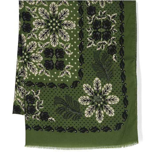 ETRO sciarpa a fiori - verde