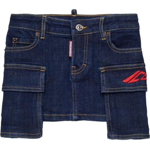 DSQUARED2 KIDS minigonna icon - blu