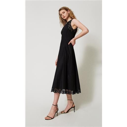 TWINSET abito lungo TWINSET con pizzo, colore nero