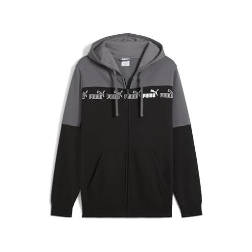 PUMA felpa con cappuccio e zip integrale around the block da uomo xxl, for all time red