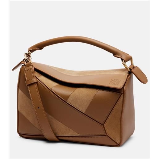 Loewe borsa puzzle small in pelle e suede