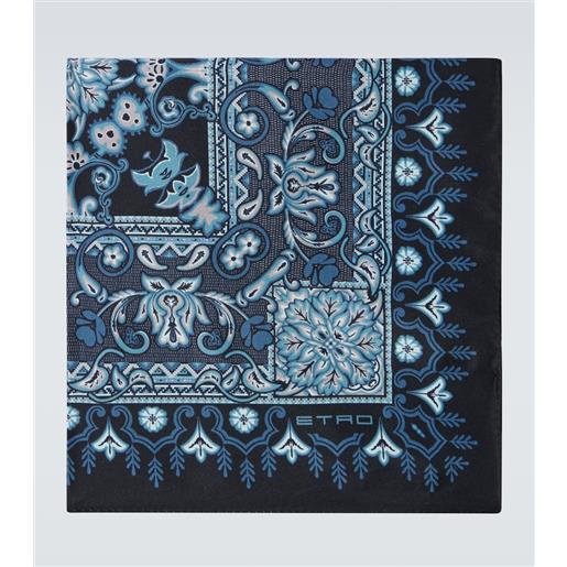 Etro fazzoletto da taschino in twill di seta